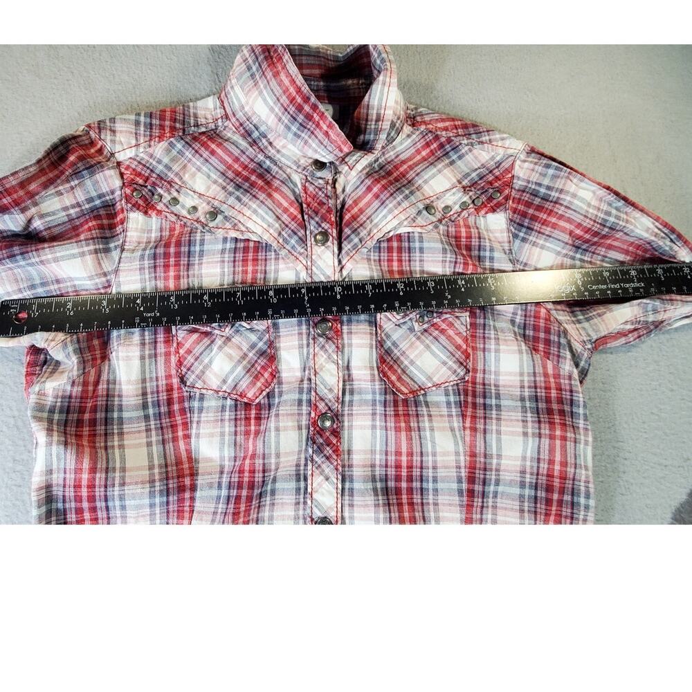 Ariat Women’s Plaid Western Shirt Small Pearl Snap Rodeo Cowgirl festival - Picture 9 of 10